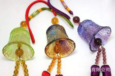 春秋實(shí)體工廠直銷 福牛寶寶琥珀色正品脫蠟琉璃汽車飾品